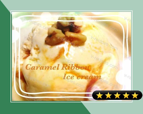 Easy Caramel Ribbon Ice Cream recipe