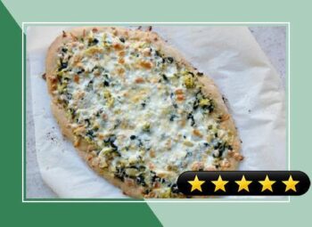 Cheesy Spinach Artichoke Pizza recipe
