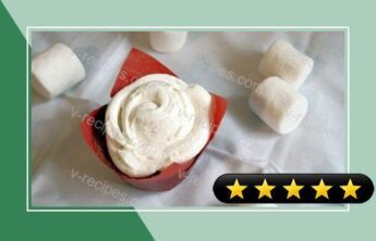 Real Strawberry Cupcakes with Vanilla Marshmallow Buttercream recipe