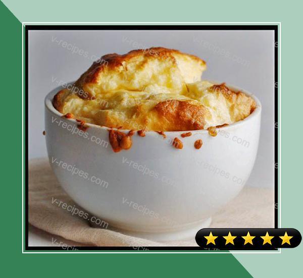 Cheese Souffle with Parmesan Crust recipe