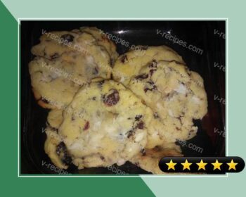 White chocolate cranberry cookies recipe