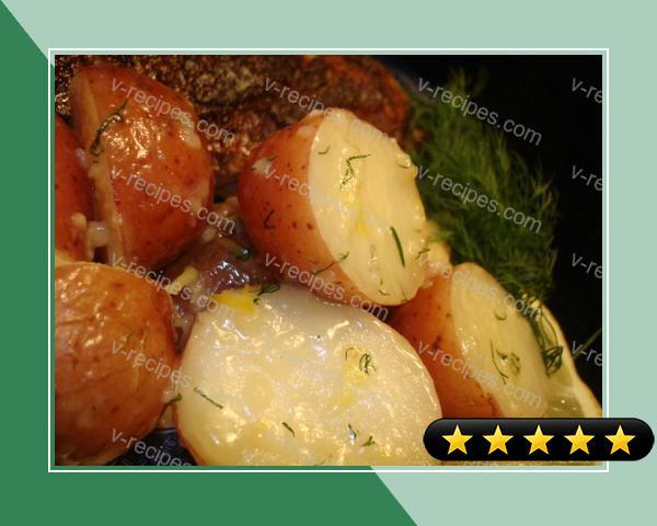 Lemon & Garlic Buttered Potatoes recipe