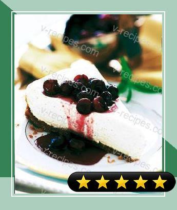 Cheesecake Tart with Cranberries in Port Glaze recipe