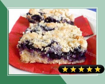 Spiked Blueberry Crumb Bars recipe