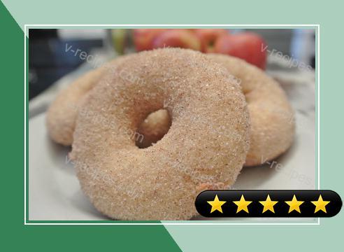 Baked Apple Cider Donuts with Cinnamon Sugar recipe