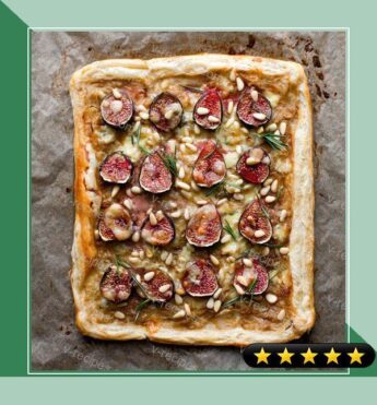 Fig Tart With Caramelized Onions, Rosemary and Stilton recipe