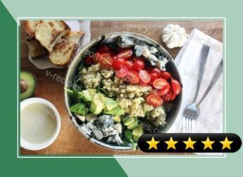 Power Cobb Salad with Roasted Garlic Vinaigrette (Vegetarian) recipe