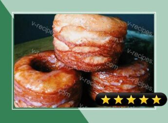 Vanilla Buttermilk Glazed Croissant Donuts recipe