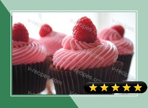 Buttery Cupcakes with Raspberry Frosting recipe