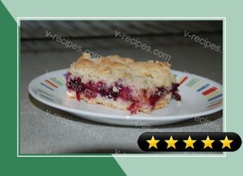 Rhubarb-Blueberry Crumb Bars recipe