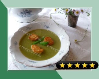 Kitchen Garden Soup with Little Bread Souffles recipe
