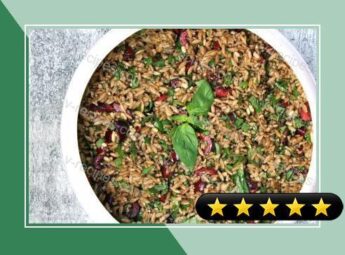 Orzo with Red Cherries & Basil recipe