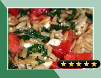 Wilted Spinach Orzo recipe