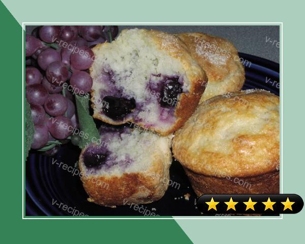 Sour Cream Blueberry Muffins recipe