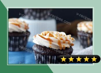 Chocolate Cupcakes with Salted Caramel Frosting recipe