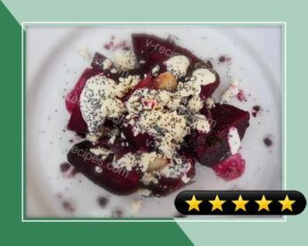 Baked Beetroot with Sour Cream and Feta Cheese recipe