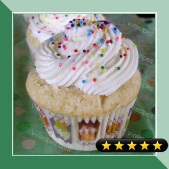 Vanilla Bean Cupcakes with Ice Cream Frosting recipe