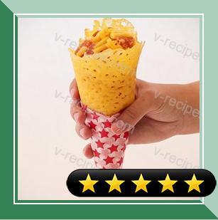 Mac and Cheese in a Cheese Waffle Cone recipe