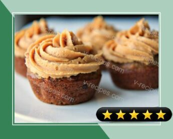 Banana Chocolate Chip Espresso Cupcakes with Peanut Butter Frosting recipe