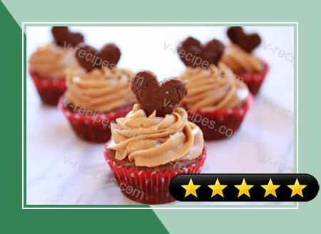 Brownie Cupcakes with Peanut Butter Frosting recipe