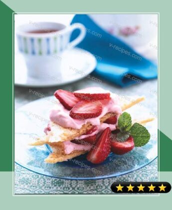 Strawberry Cheesecake Cookie Stacks recipe