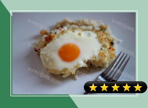 Rosti Casserole with Fried Eggs recipe