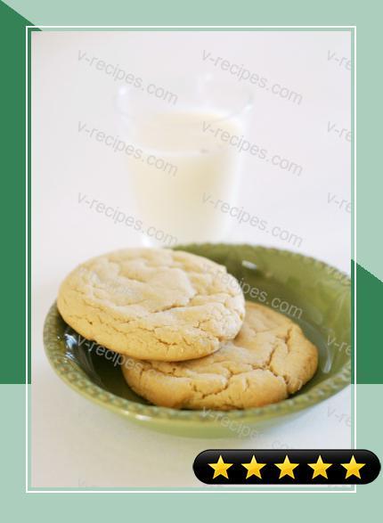 Soft & Chewy Vanilla Butter Cookies recipe