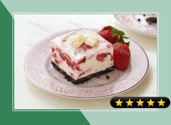Frozen Strawberry-White Chocolate Mousse Squares recipe