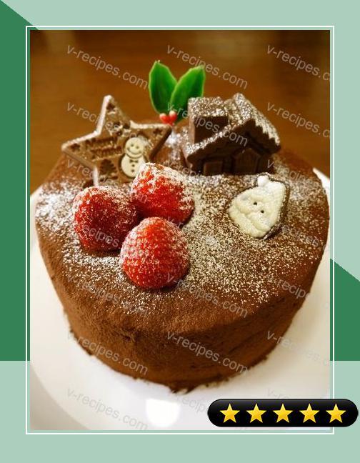 Strawberry & Chocolate Truffle Christmas Cake recipe
