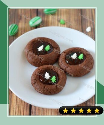 Mint-Chocolate Thumbprint Cookies recipe