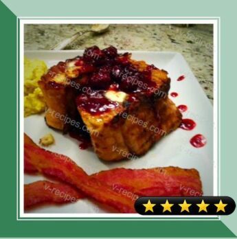 Grilled, Stuffed French Toast with Blackberry Sauce recipe