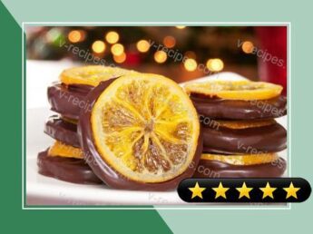 Dark Chocolate Ginger Cookies with Candied Oranges recipe