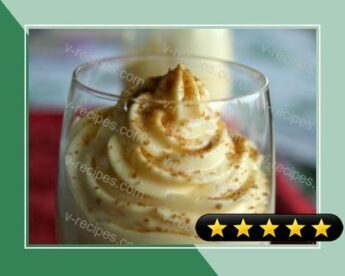 Egg Nog Mousse with Gingersnap Crumbles recipe