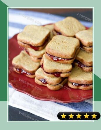 Peanut Butter and Jelly Sandwich Cookies recipe