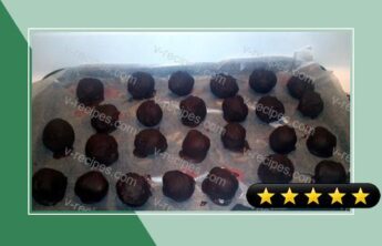Red velvet chocolate balls recipe