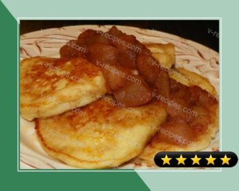 Ricotta Pancakes With Cinnamon Apples recipe