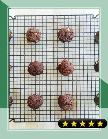 Dark Chocolate Walnut Cookies recipe