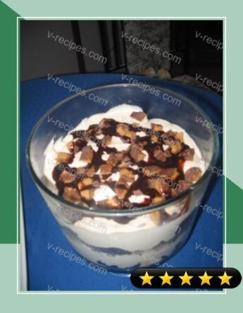 Sweetslady's Chocolate Peanut Butter Brownie Trifle recipe