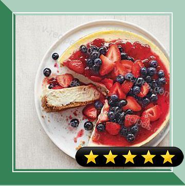 Strawberry-Blueberry Cheesecake recipe