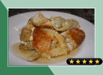 Apple Bread Pudding With Calvados Sauce recipe