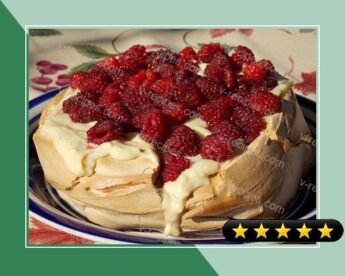 Grandma Perritt's Pavlova With Custard Cream recipe