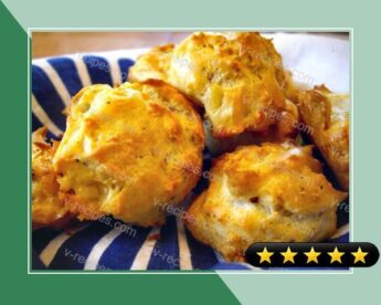 Blue Cheese and Irish Cheddar Gougeres recipe