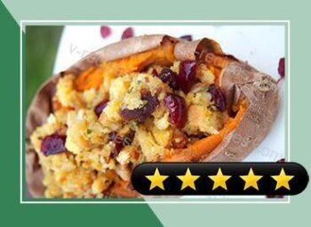 Cranberry Stuffed Sweet Potatoes recipe