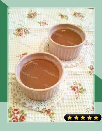 Simple & Smooth Chocolate Custard Pudding in the Microwave recipe