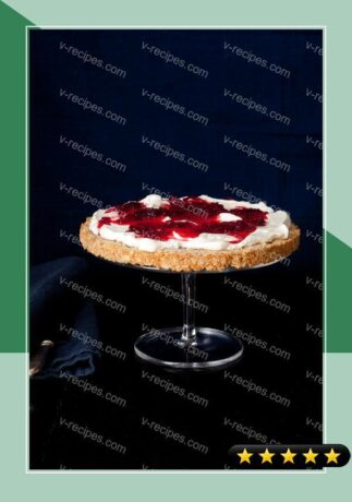 Labneh Tart with Honey-Cranberry Topping recipe