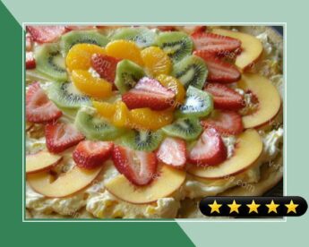 Cheesecake and Fruit Dessert Pizza recipe