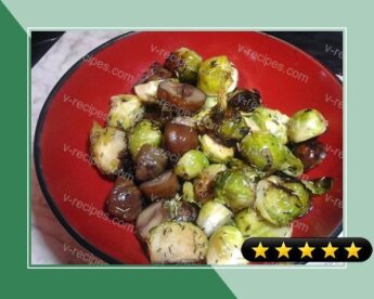 Sauteed Brussel Sprouts With Roasted Chestnuts recipe