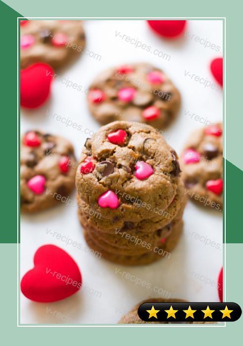 Valentines Day Gluten Free Chocolate Chip Cookies recipe