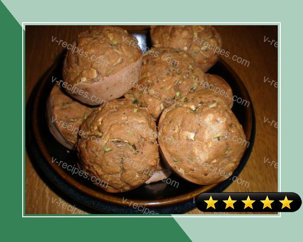 Savory Basil Zucchini Muffins recipe