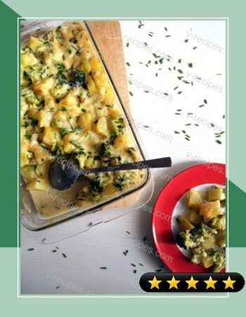 Skinny Broccoli Potato Casserole recipe